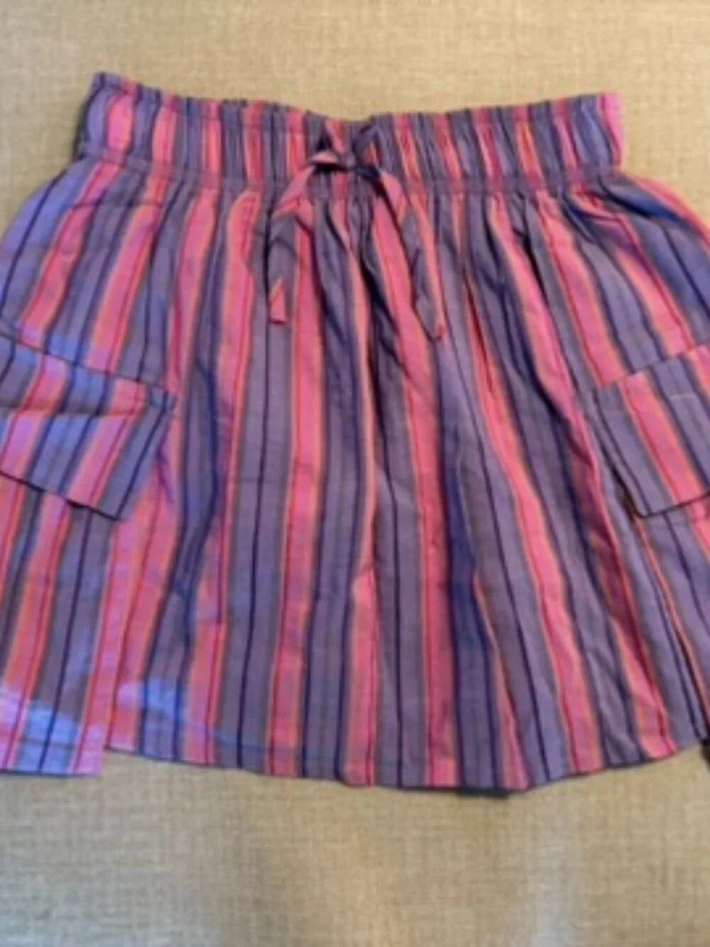 Zara striped cargo skirt, Girls' size 10